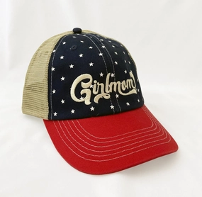 Girlmom? Retro Patriotic Soft Mesh Back Cap
