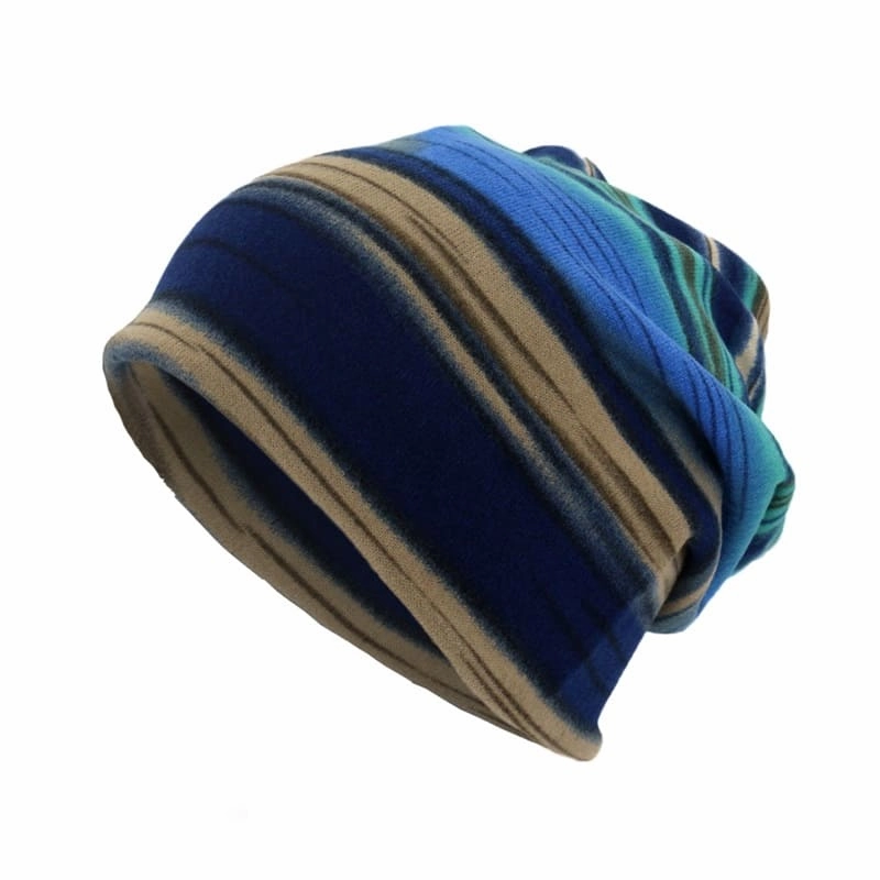 GLTR Colorful Striped Snood Beanie
