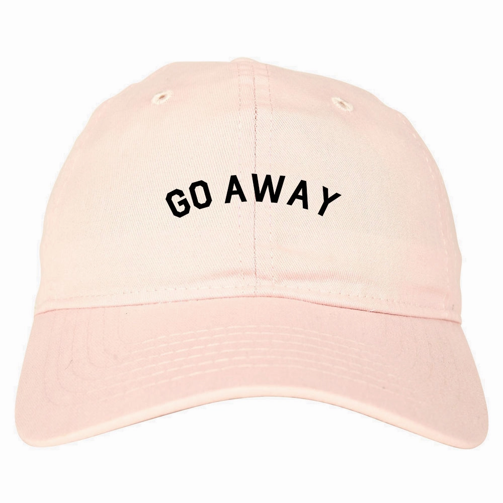 Go Away Mens Dad Hat Baseball Cap