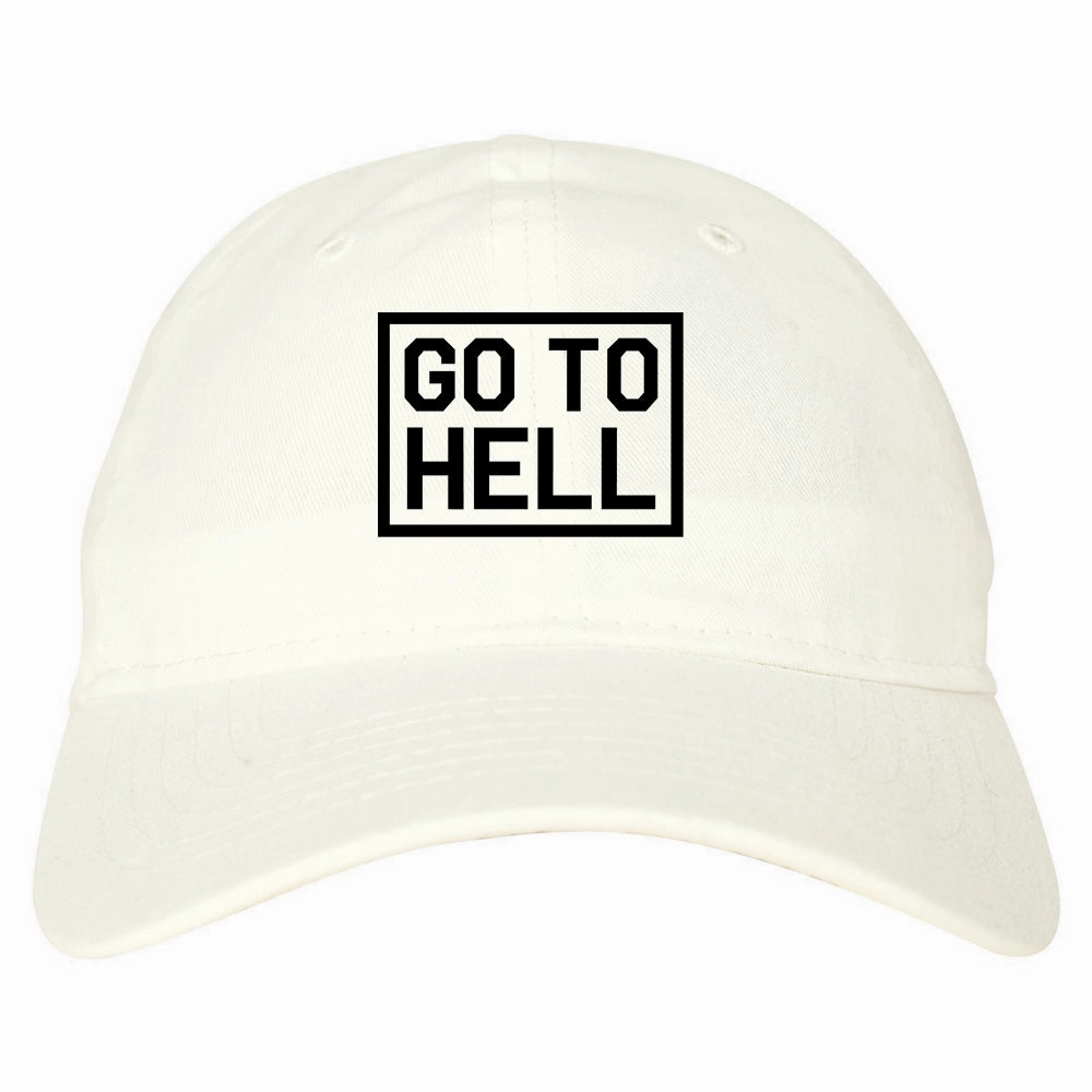 Go To Hell Mens Dad Hat Baseball Cap