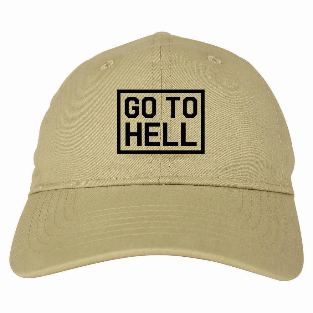 Go To Hell Mens Dad Hat Baseball Cap