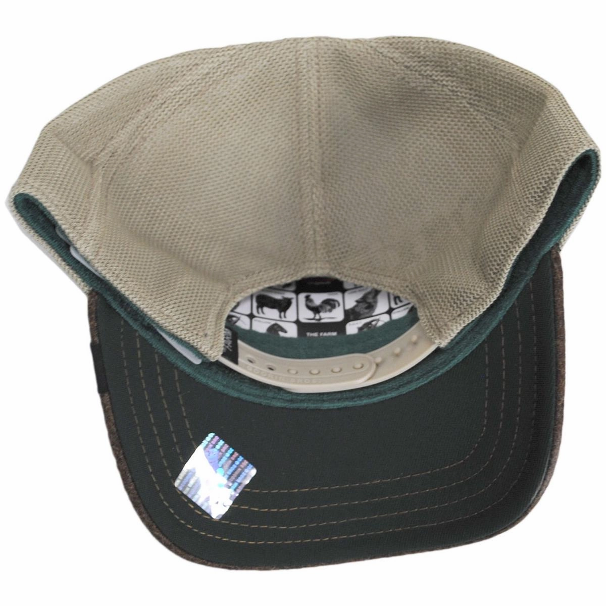 Goat British Plaid Mesh Trucker Snapback Baseball Cap