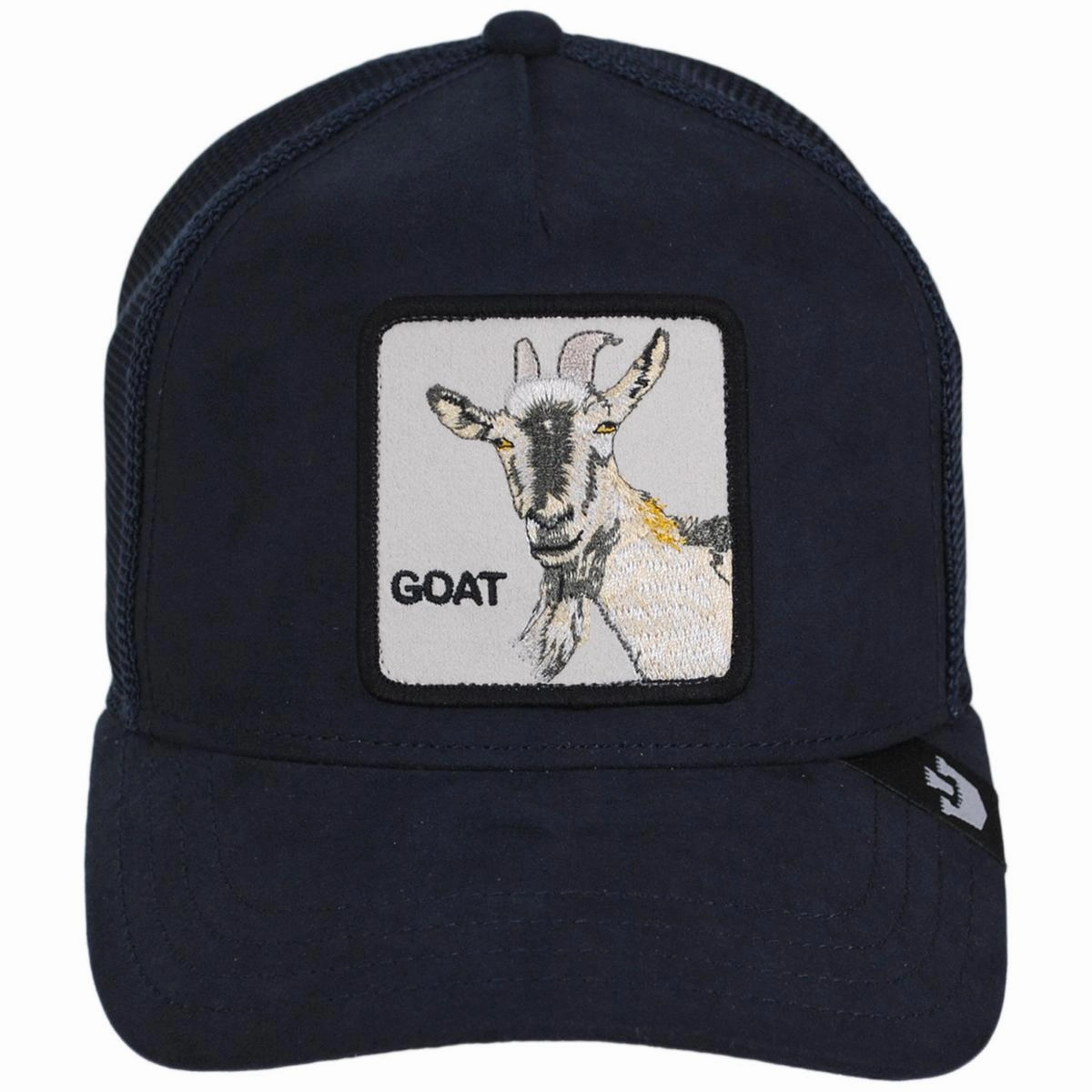 Goat Microsuede Mesh  Trucker Snapback Baseball Cap
