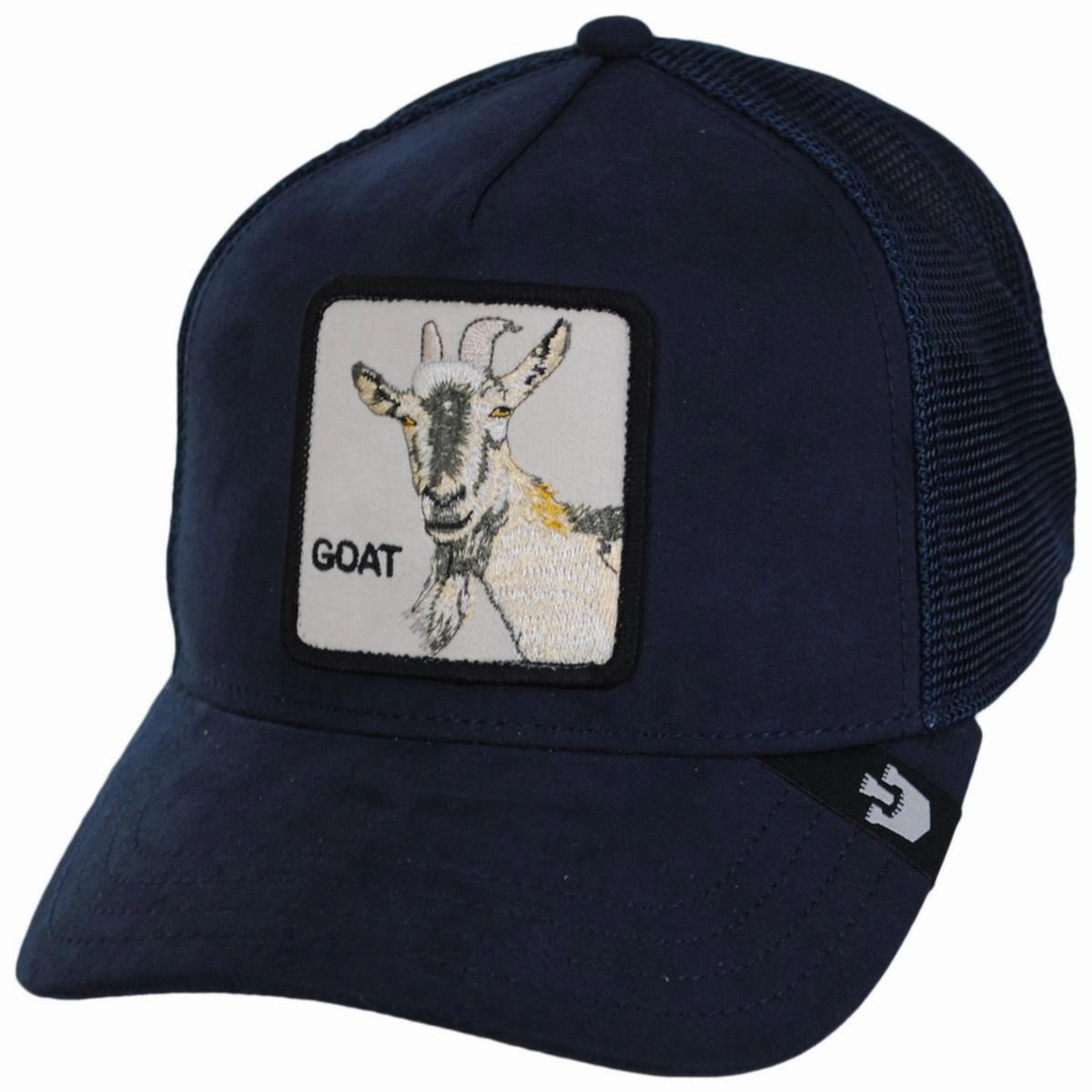 Goat Microsuede Mesh  Trucker Snapback Baseball Cap