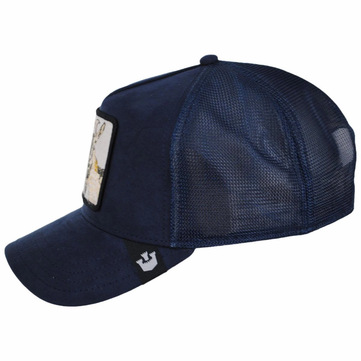 Goat Microsuede Mesh  Trucker Snapback Baseball Cap