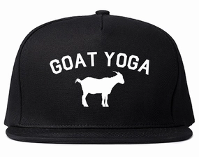 Goat Yoga Namaste Mens Snapback Hat