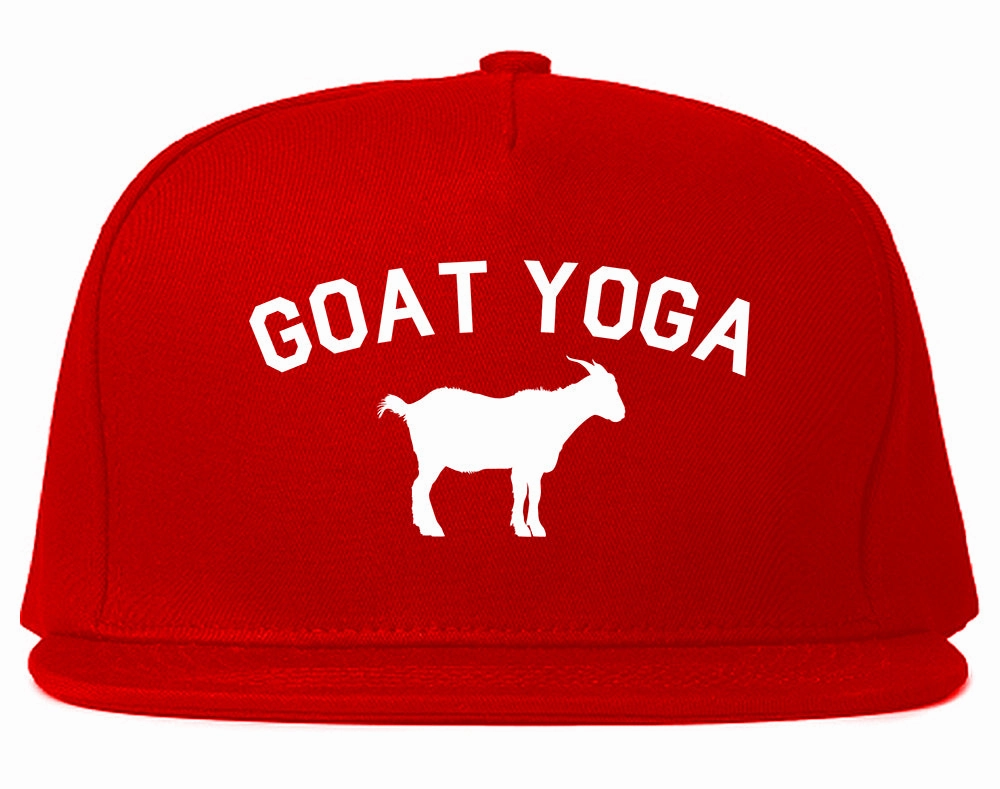 Goat Yoga Namaste Mens Snapback Hat