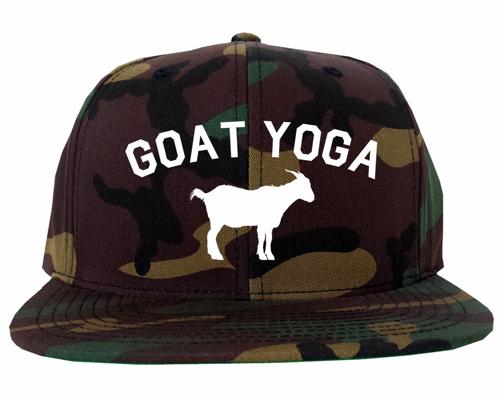 Goat Yoga Namaste Mens Snapback Hat