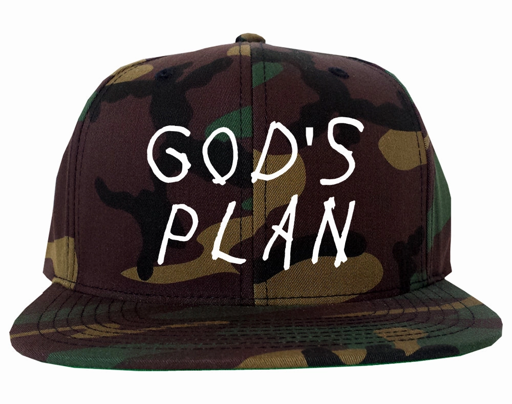 Gods Plan Mens Snapback Hat