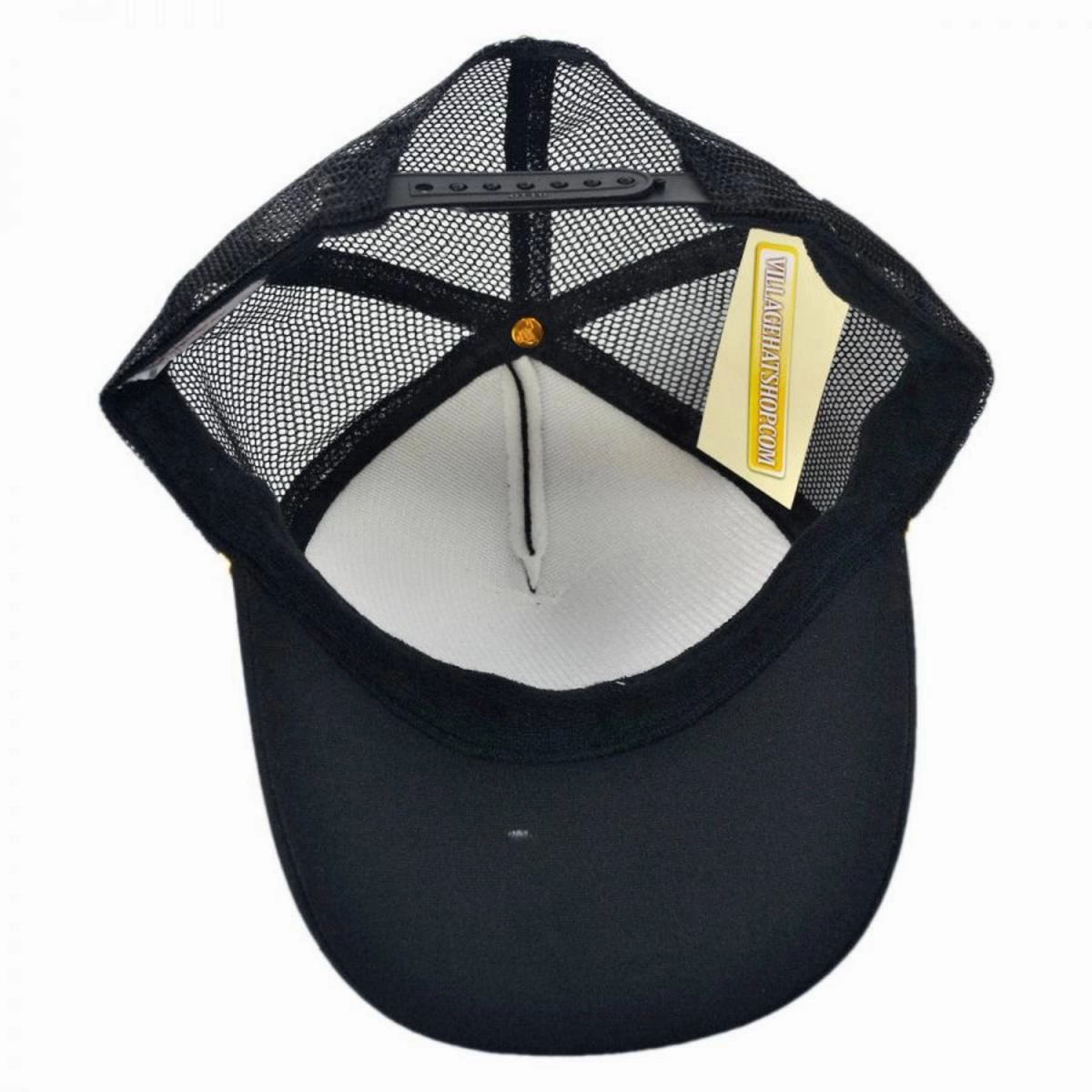 Gold Leaves Mesh Trucker Snapback Baseball Cap