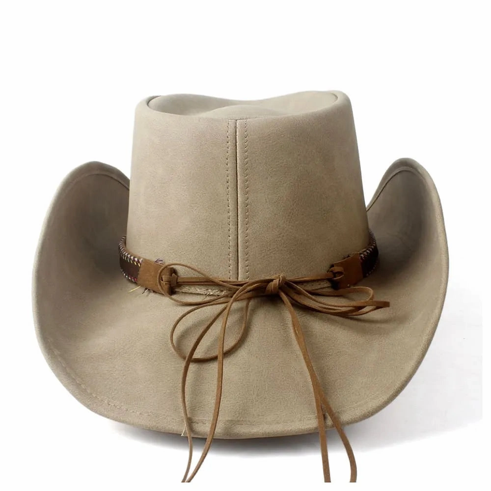 Golden Phoenix Genuine Leather Cowboy Hat