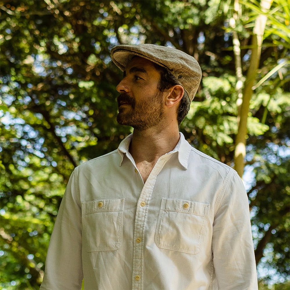 Grantville Plaid Flat Cap - Tan