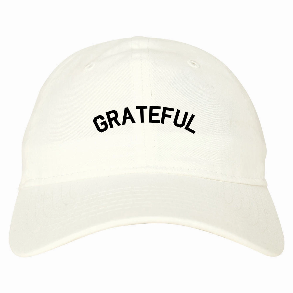 Grateful Thankful Mens Dad Hat Baseball Cap