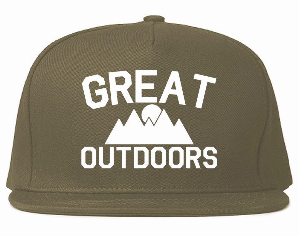 Great Outdoors Camping Mens Snapback Hat