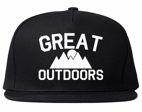 Great Outdoors Camping Mens Snapback Hat