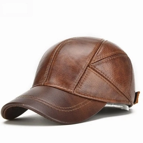 Greeley Genuine Leather Baseball Cap