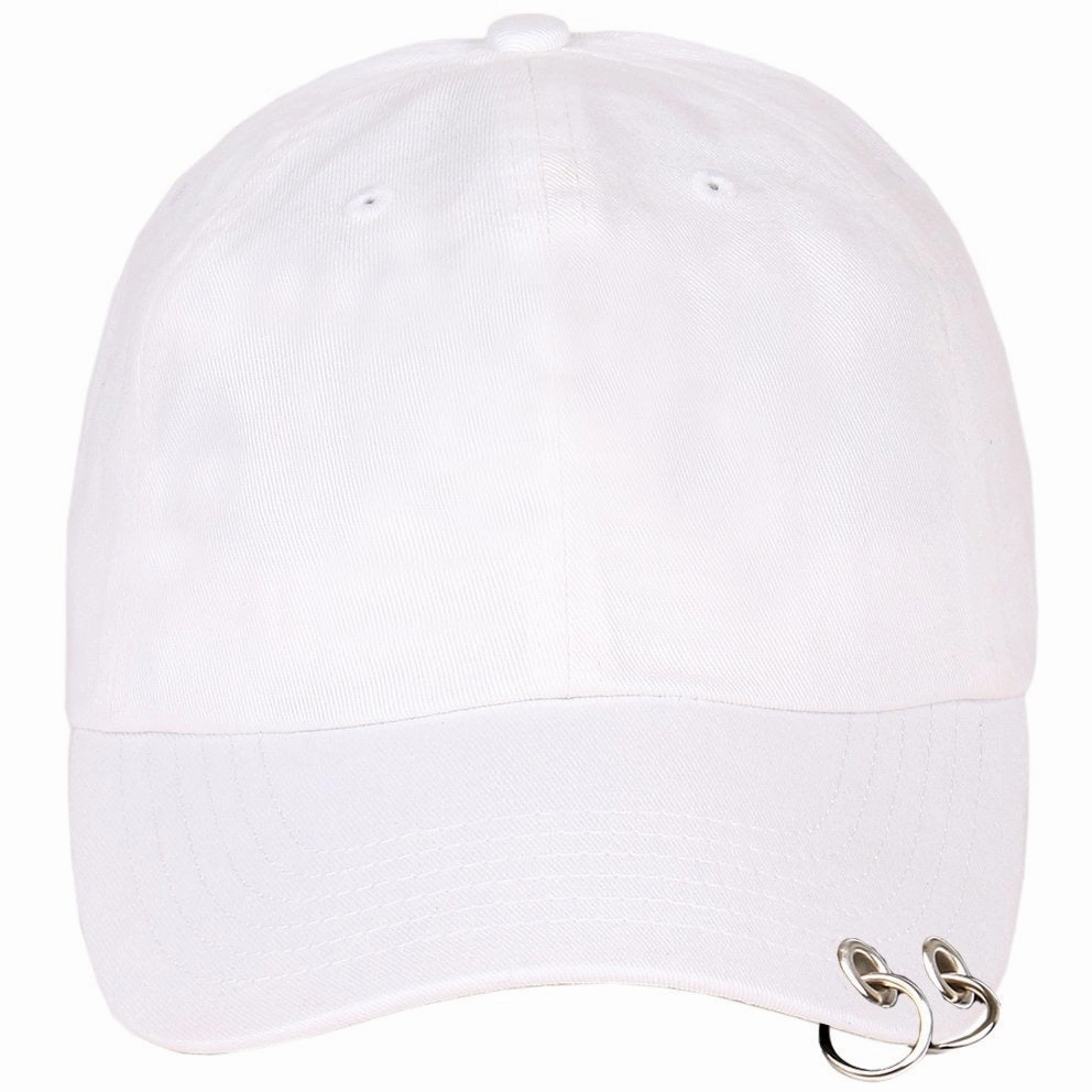 Grommet and Ring on Unstructured Dad Hat Strapback