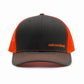 Grundns Offset Embroidered Logo Trucker Hat