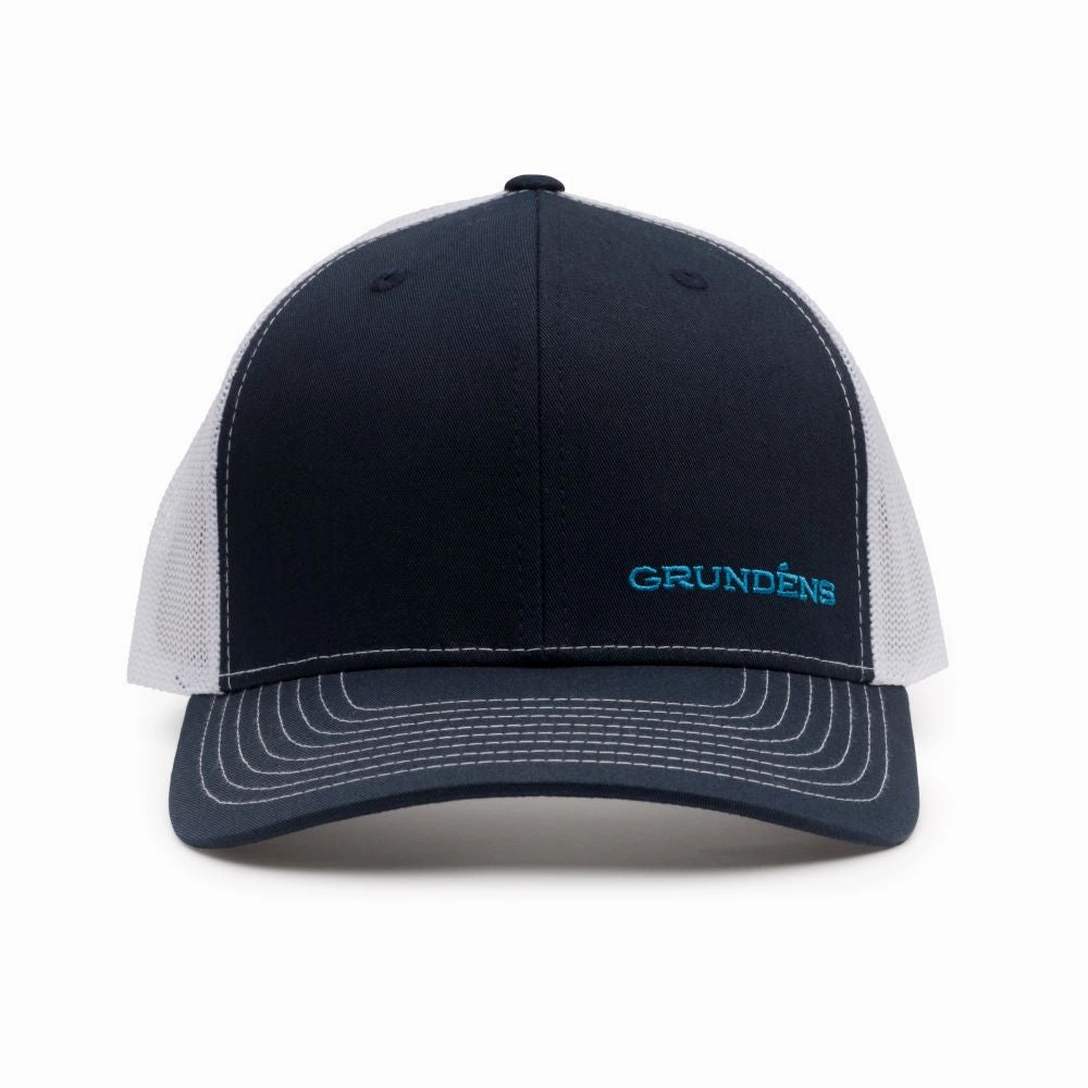 Grundns Offset Embroidered Logo Trucker Hat
