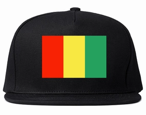 Guinea Flag Country Printed Snapback Hat Cap