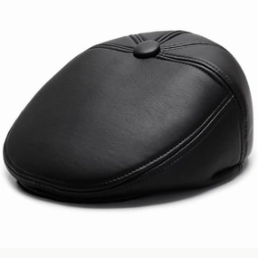 Haller Winter Leather Flat Cap