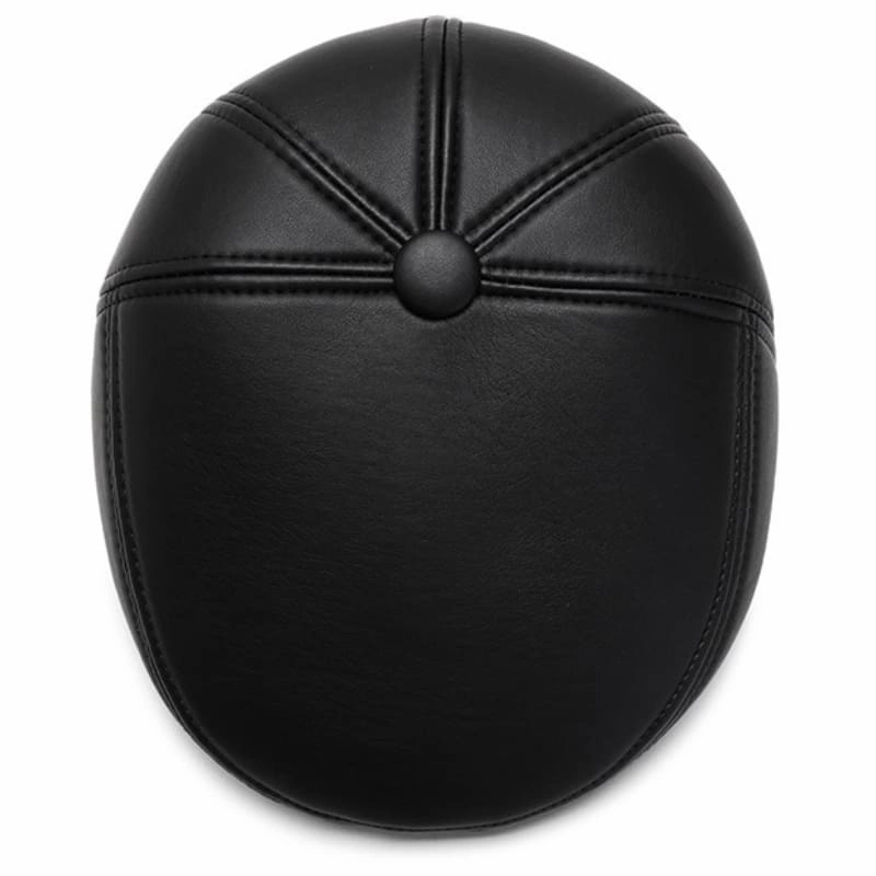 Haller Winter Leather Flat Cap