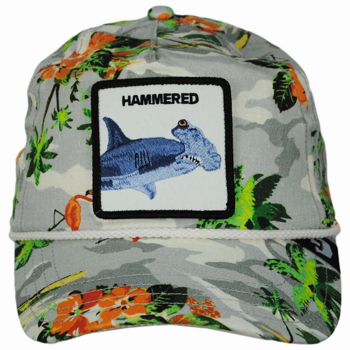 Hammered Shark Snapback Baseball Cap
