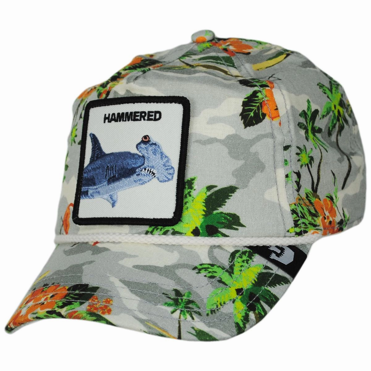 Hammered Shark Snapback Baseball Cap