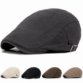 Hammond Plain Cotton Flat Cap