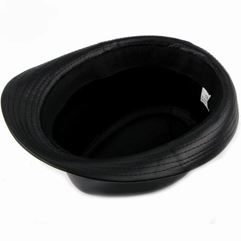 Hancock Leather Trilby Hat