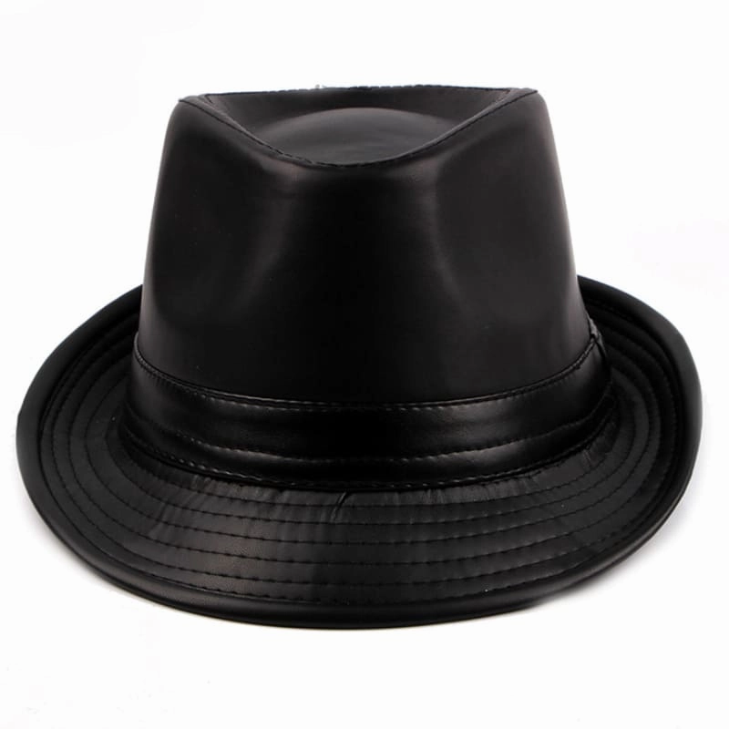 Hancock Leather Trilby Hat
