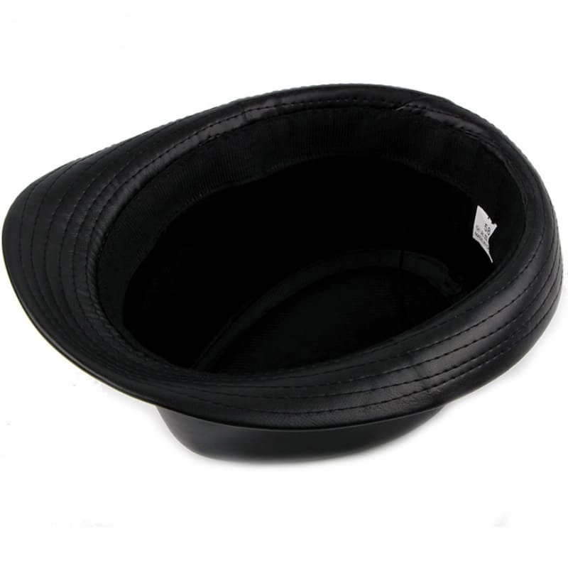 Hancock Leather Trilby Hat