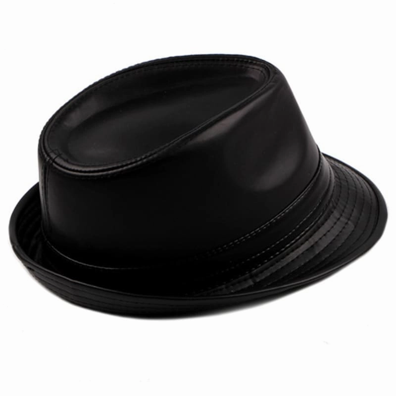 Hancock Leather Trilby Hat