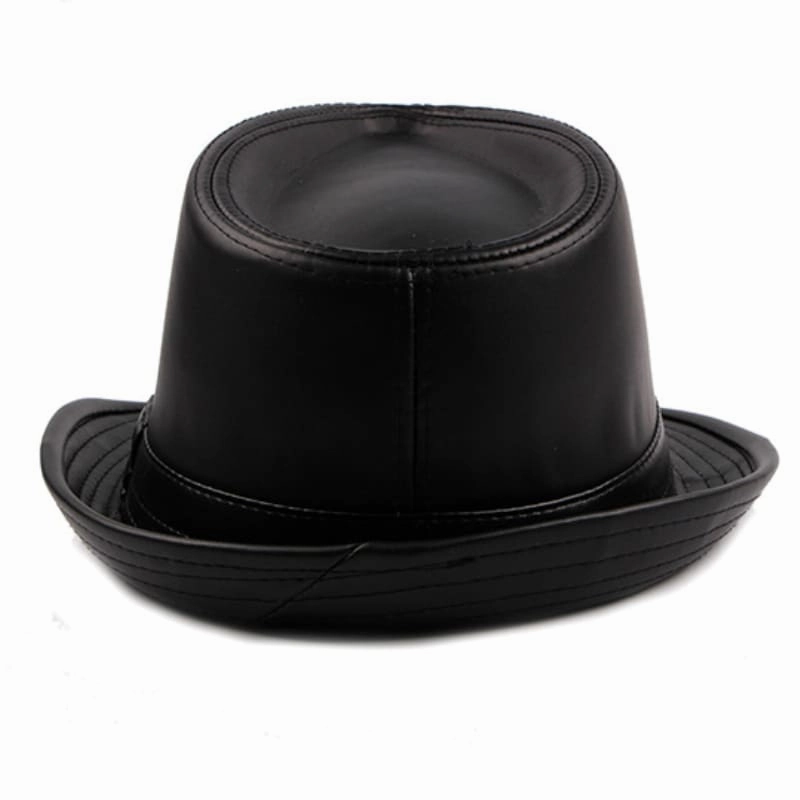 Hancock Leather Trilby Hat