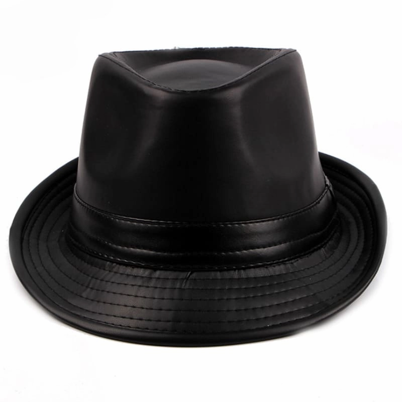 Hancock Leather Trilby Hat