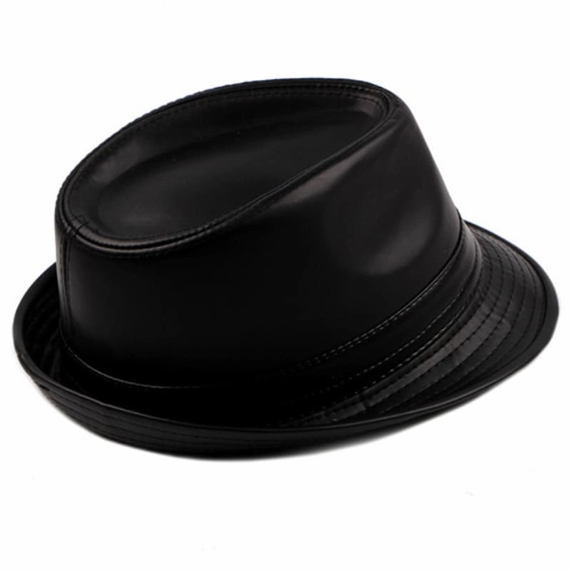 Hancock Leather Trilby Hat