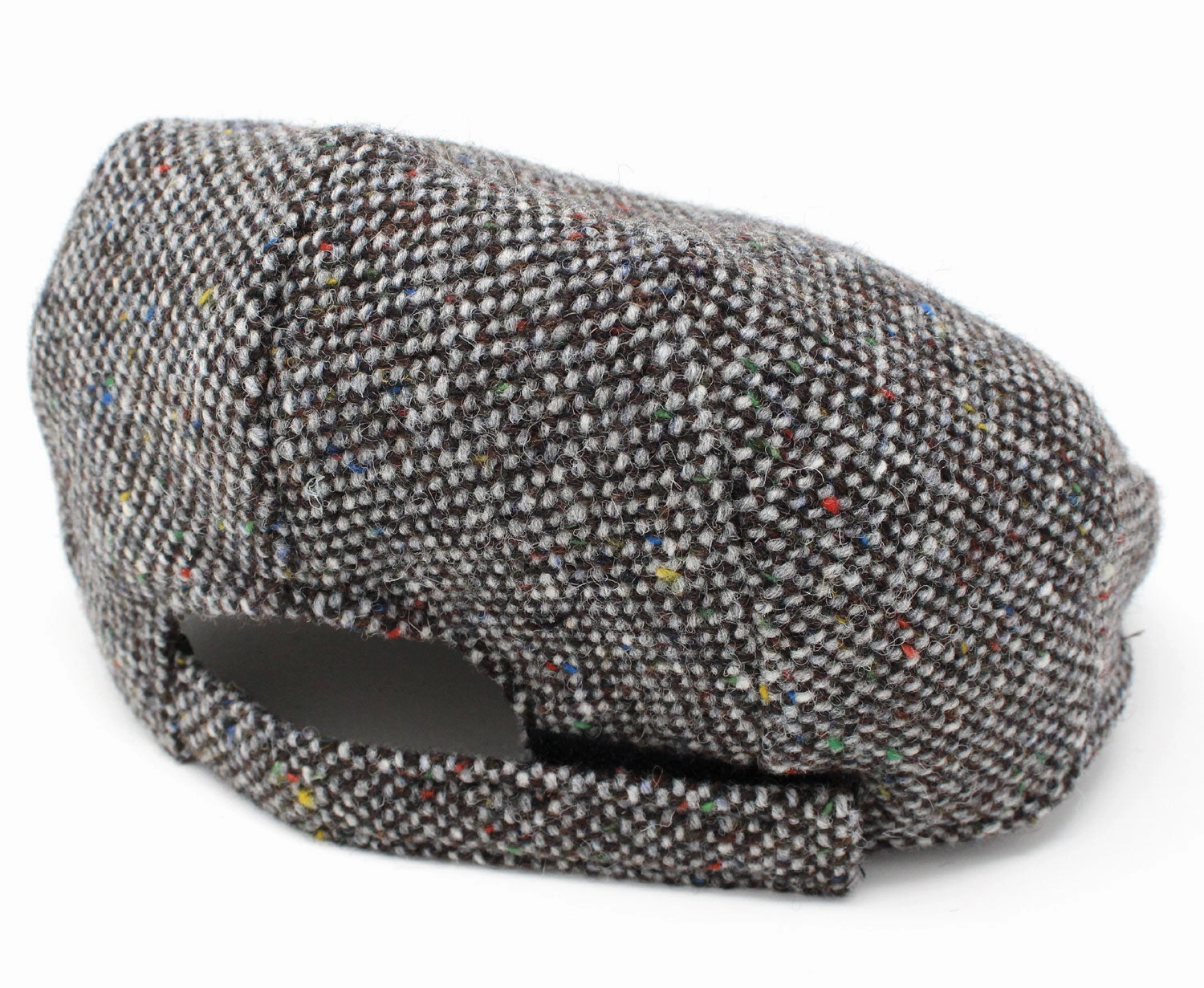 Hanna Children's Tweed Flat Cap | Grey and Brown Salt & Pepper