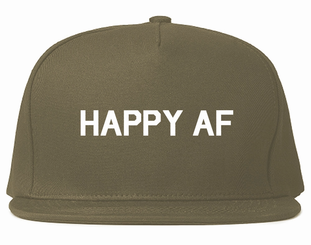 Happy AF Mens Snapback Hat
