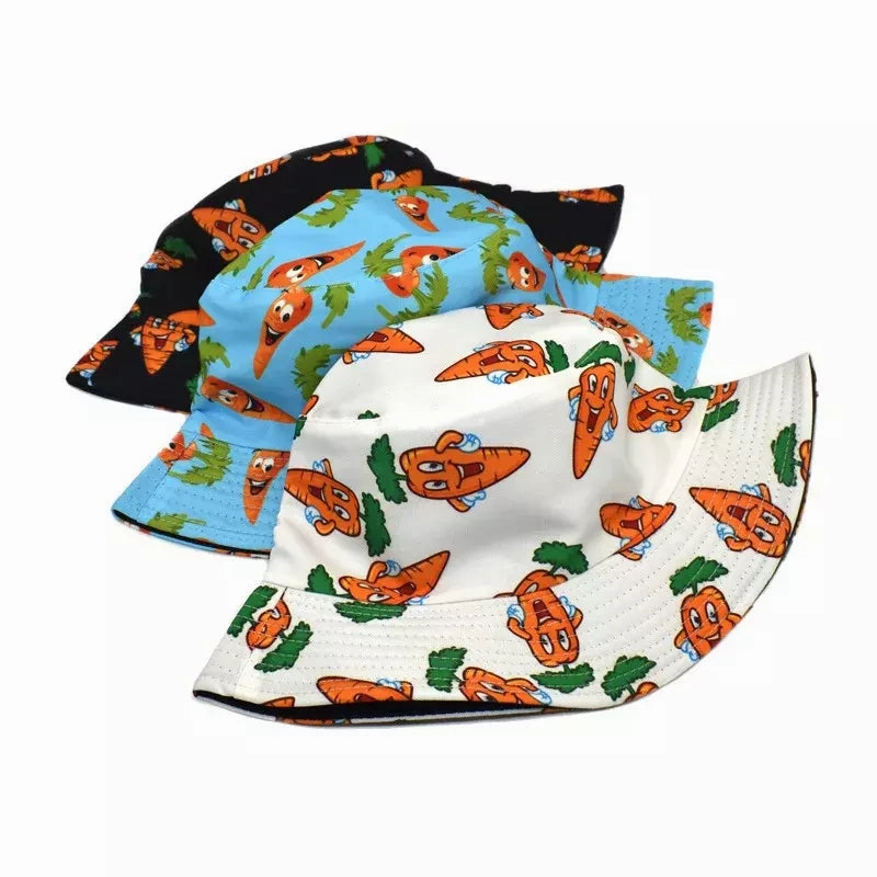 Happy Carrots Reversible Bucket Hat