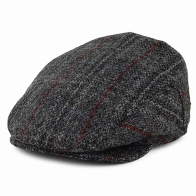 HARRIS TWEED Loch Alsh Flat Cap - Grey Multi
