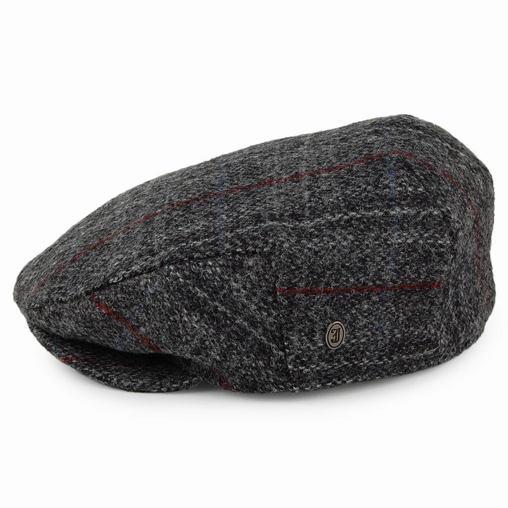 HARRIS TWEED Loch Alsh Flat Cap - Grey Multi