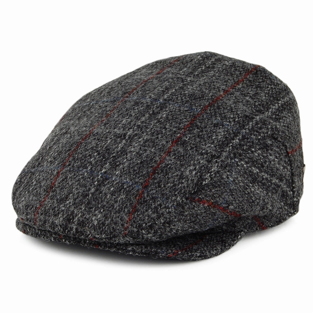 HARRIS TWEED Loch Alsh Flat Cap - Grey Multi