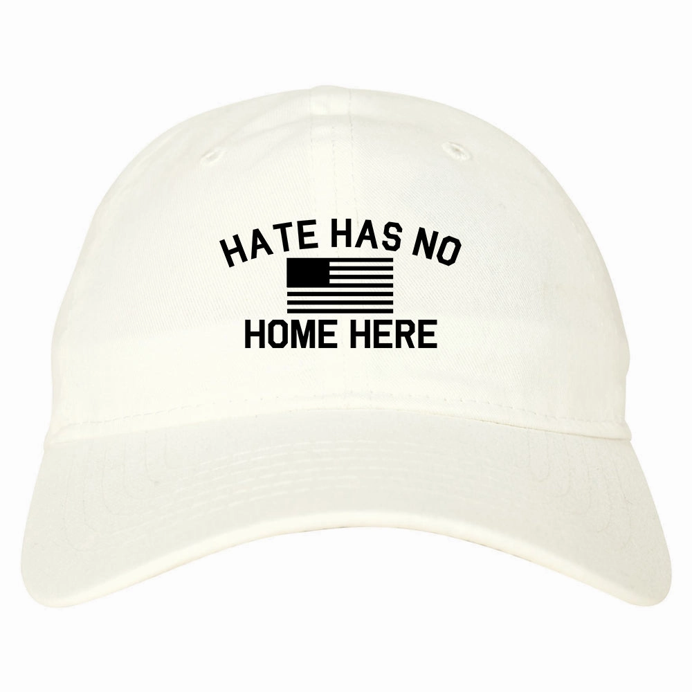 Hate Has No Home Here America Flag Mens Dad Hat Baseball Cap