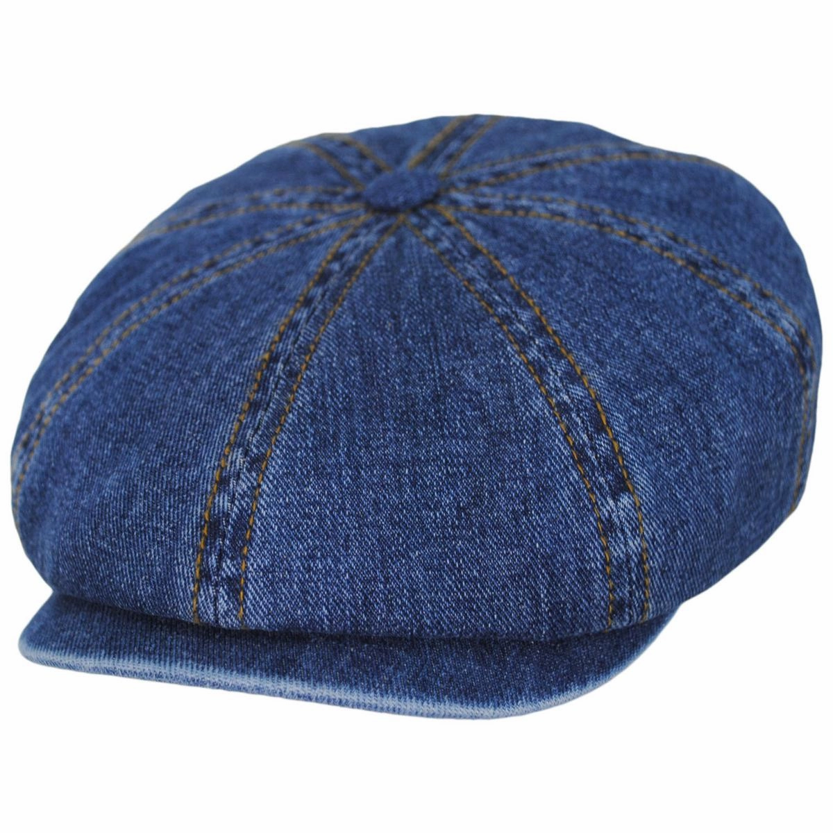 Hatteras Cotton Denim Newsboy Cap
