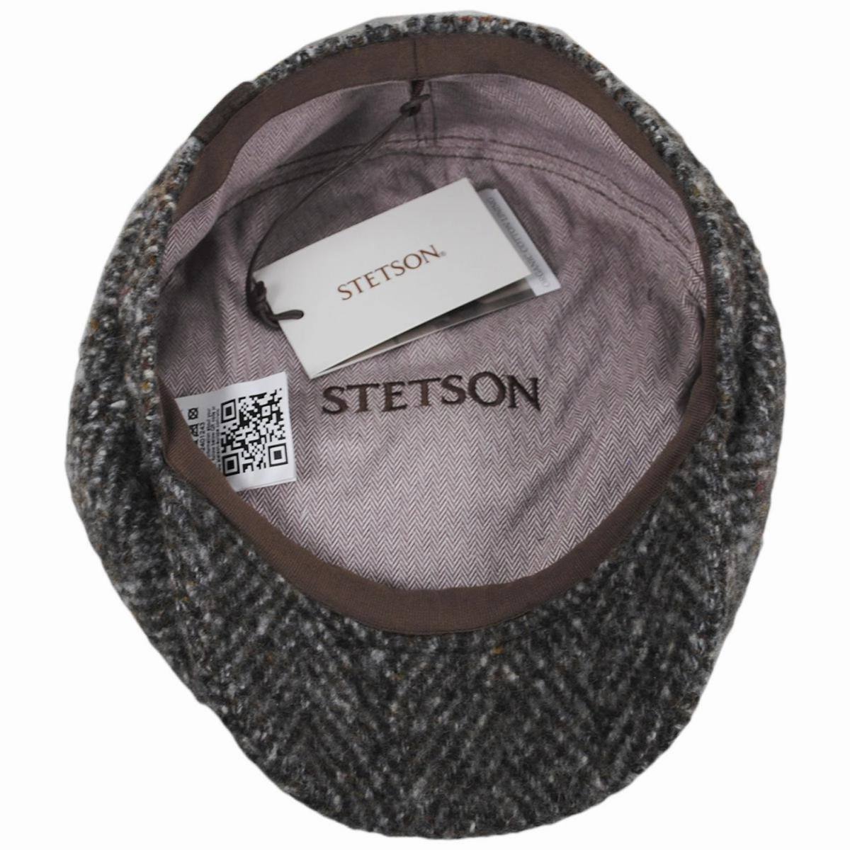 Hatteras Grande Herringbone Wool Newsboy Cap