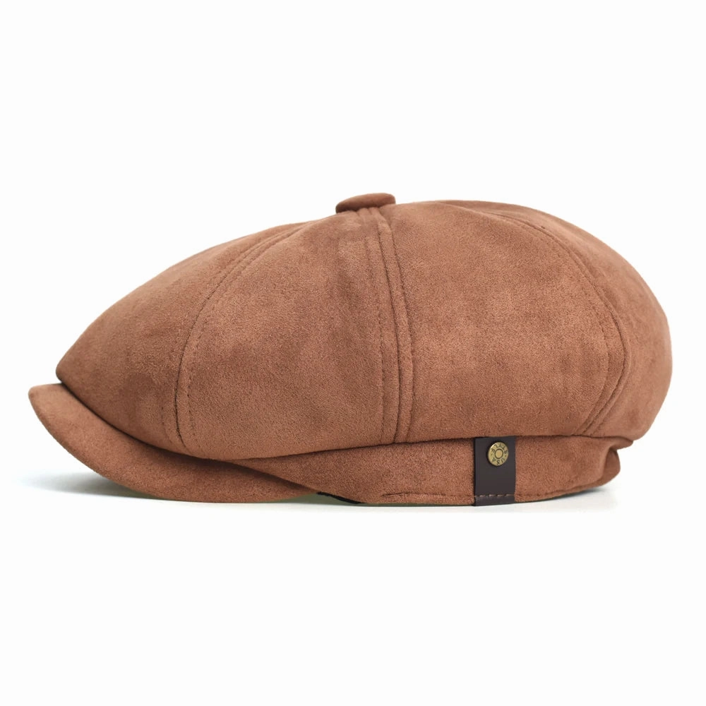 Hayton Suede Newsboy Cap