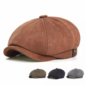 Hayton Suede Newsboy Cap