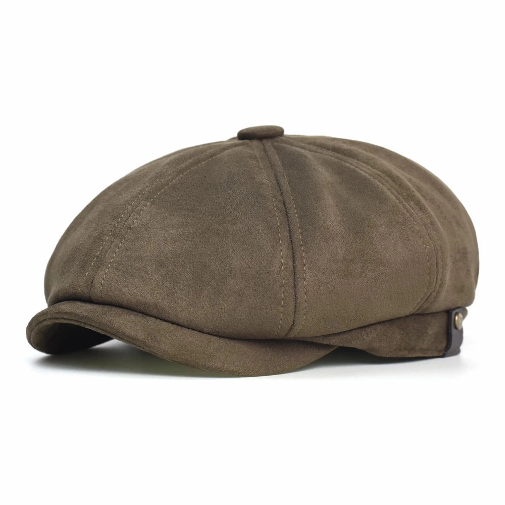 Hayton Suede Newsboy Cap