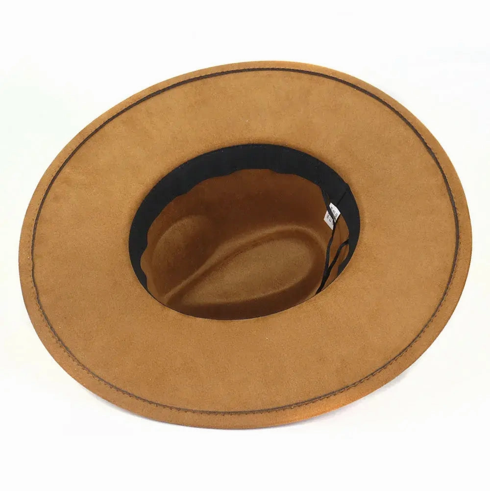 Hearts Band Suede Fedora Hat