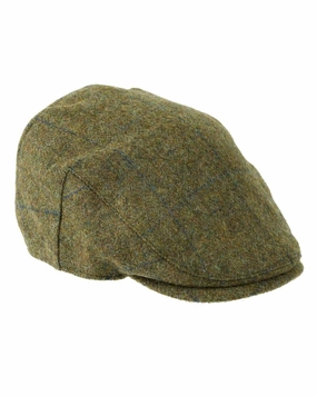 Heather Chapman Shetland Wool Tweed Flat Cap Clearance